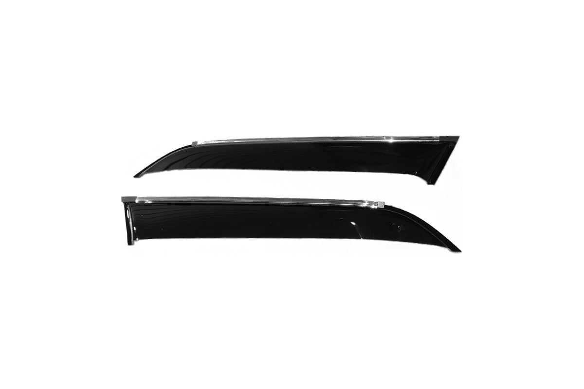 Дефлекторы окон уголки с хромированным молдингом Ваз 2110, Priora сед ...