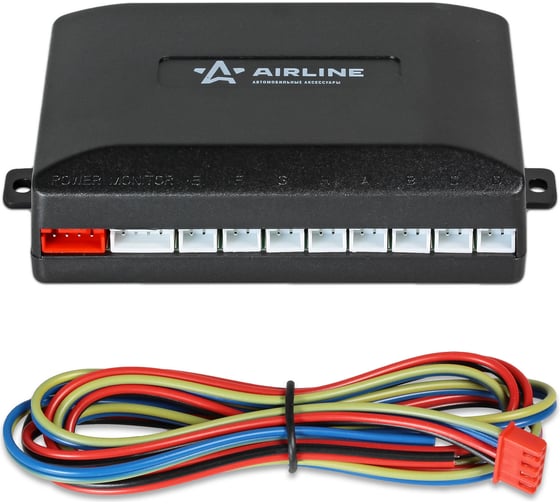 Парктроник на 8 датчиков Airline PRO черные, LED дисплей AEAW001