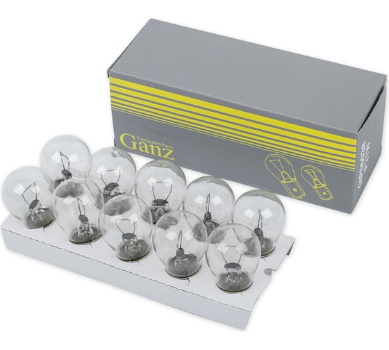 Лампа GANZ 12 В, P21W, 21 Вт, BA15s BOX GIP06038