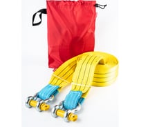 Усиленный буксировочный трос Tplus 16 т, 5 м, шакл/шакл T002059