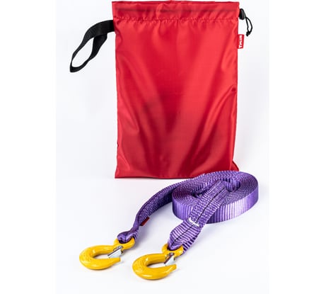 Буксировочный трос Tplus 4 т, 5 м, крюк/крюк T000054