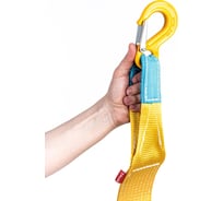 Буксировочный эластичный трос Tplus серия Стандарт 6 т, 4 м, крюк/крюк, мешок T018187