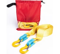 Буксировочный эластичный трос Tplus серия Стандарт 6 т, 4.5 м, крюк/крюк, мешок T018188