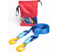 Буксировочный эластичный трос Tplus Стандарт 4.5 т, 5 м, крюк/крюк, мешок T018185