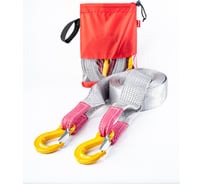 Буксировочный эластичный трос Tplus серия Туризм 10 т, 4 м, крюк/крюк, мешок T018211