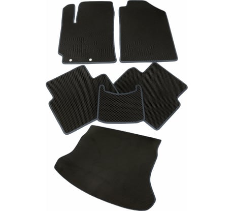 Коврики ViceCar ЕВА в салон и багажник для Volkswagen Touareg 2002-2010 SB46018R_тсер