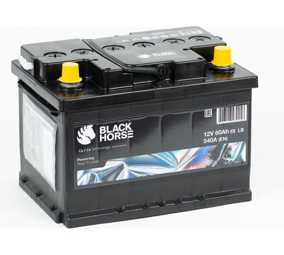 Аккумуляторная батарея Black Horse 12V 60.0LB низкий BH 60 (0) LB низкий 1