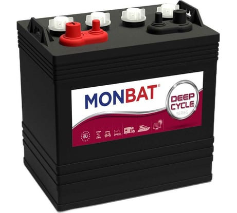 Аккумуляторная батарея MONBAT P77P8US3_1 8V, 175 Ач, 261x181x276 мм MP8VUS