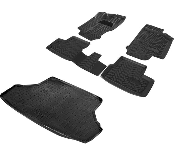 Коврики в салон и багажник AutoFlex Lada Granta седан 2011-н.в., без крепежа K9600201-2
