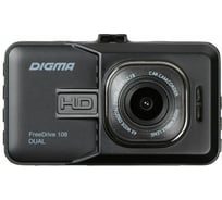 Видеорегистратор DIGMA FreeDrive 108 DUAL черный, 1.3Mpix, 1080x1920 1080p, 140 гр. 1030120