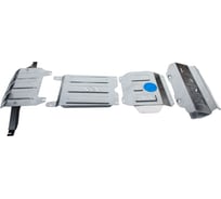 Защита радиатора, картера, КПП и РК Rival для Toyota Fortuner 4WD 17-, 4 ч. KZZZ.5770.1