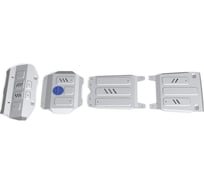 Защита радиатора, картера, КПП и РК Rival Тойота Хайлюкс VIII 4WD со штат. бампером 15- K333.9501.1