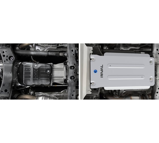 Защита КПП + комплект крепежа Rival для Toyota Land Cruiser 300 2021-, алюминий 333.9552.1