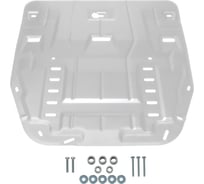 Защита картера + КПП + комплект крепежа Rival для KIA Carnival 2021-, V - 2.2d, алюминий 333.2859.1