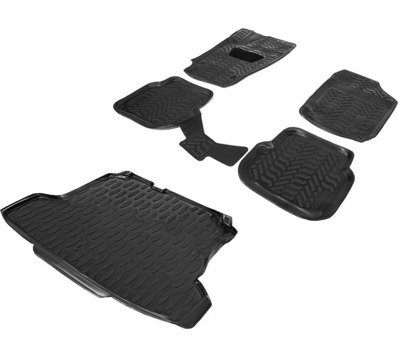 Коврики в салон и багажник AutoFlex Volkswagen Polo V седан, 2010-2020 K9580101-2 1