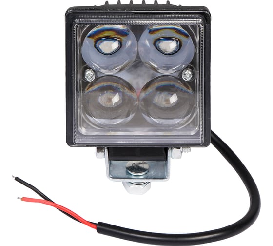 Светодиодная квадратная фара Airline 4 LED направленный свет, 12W, 76x76x46, 12/24V ALED001