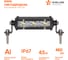 Светодиодная фара (балка) однорядная Airline 3 LED, направленный свет, 4.5W, 108x30x47, 12/24V ALED060 2