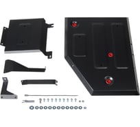 Защита топливного бака АвтоБроня для Jac S7 2020-, сталь, штампованная, 2 ч. 111.09204.1