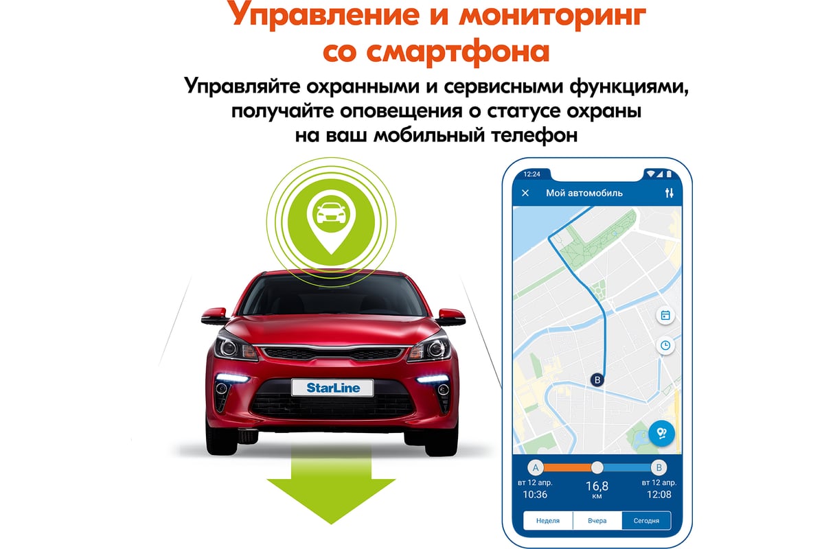 Охранно-телематичекий комплекс StarLine E96 v2 BT 2CAN+4LIN 2SIM GSM ...