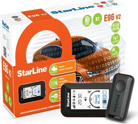 Охранно-телематичекий комплекс StarLine E96 v2 BT 2CAN+4LIN 2SIM GSM-GPS 4003166