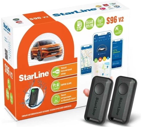 Охранно-телематичекий комплекс StarLine S96 v2 BT 2CAN+4LIN 2SIM GSM-GPS 4002890