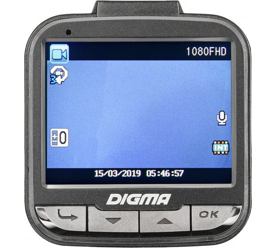Видеорегистратор DIGMA FreeDrive 206 Night FHD черный, 2Mpix, 1080x1920 1080p, 170 гр. 1160686
