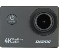 Видеорегистратор DIGMA FreeDrive Action 4K черный, 8Mpix 2160x3840 2160p, 140 гр. 1030138