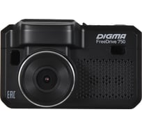 Видеорегистратор с радар-детектором DIGMA Freedrive 750 GPS черный 1443492