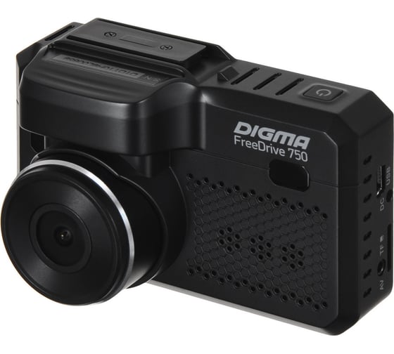 Видеорегистратор с радар-детектором DIGMA Freedrive 750 GPS черный 1443492