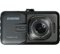 Видеорегистратор DIGMA FreeDrive 108 черный, 1080x1920 1080p, 140 гр. NTK96223 393026