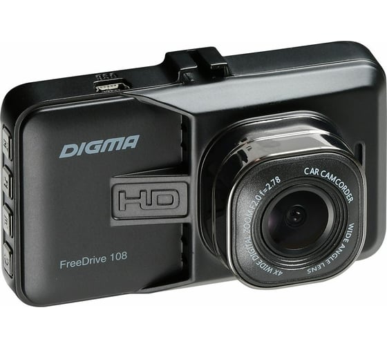 Видеорегистратор DIGMA FreeDrive 108 черный, 1080x1920 1080p, 140 гр. NTK96223 393026