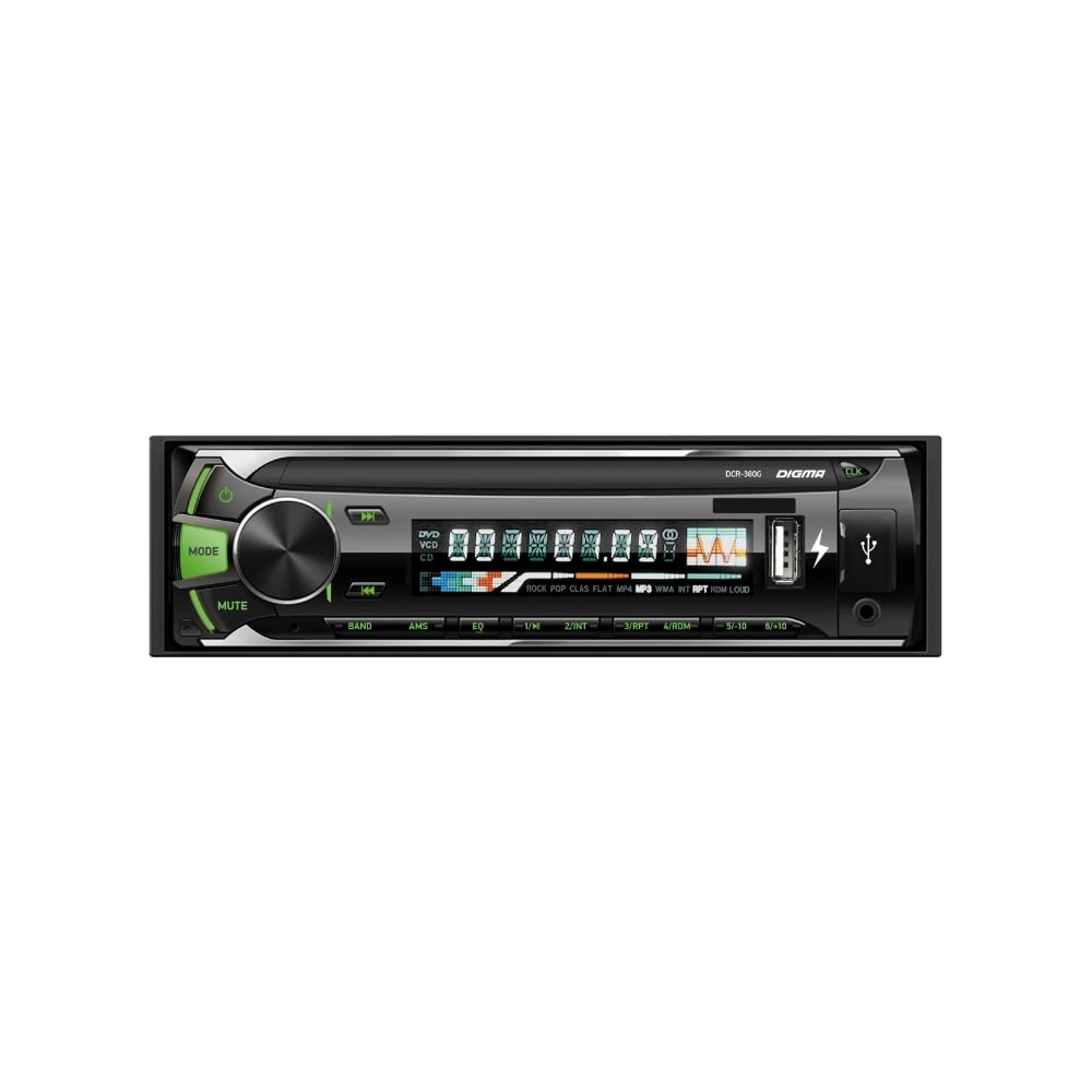 Автомагнитола DIGMA DCR-380G 1DIN 4x45Вт 480591 - выгодная цена, отзывы ...