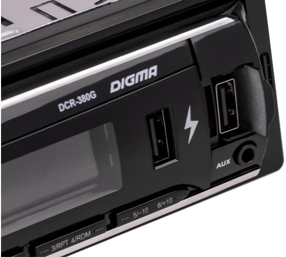 Автомагнитола DIGMA DCR-380G 1DIN 4x45Вт 480591