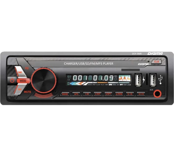 Автомагнитола DIGMA DCR-390R 1DIN 4x45Вт 480595