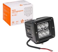 Светодиодная квадратная фара Airline 6 LED рассеянный свет, 18W, 82x75x75, 12/24V ALED010