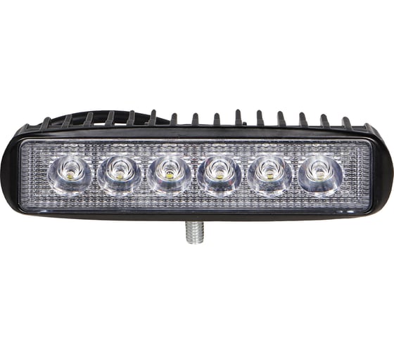 Светодиодная прямоугольная фара Airline 6 LED направленный свет, 18 Вт, 157x42x40 мм, 12/24 В ALED004