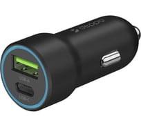 Автомобильное зарядное устройство Deppa USB-C + USB A, PD 3. 0, QC 3. 0, 20 Вт, черный 11298