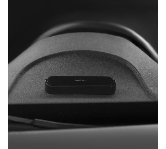 Парковочная автовизитка с номером телефона Deppa Parking Card пластик, черный 47200