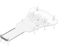 Алюминиевая защита ООО Трио Сервис MOTODOR 5 мм Mercedes-Benz S350, W-221, 4WD 2005-2013 31205