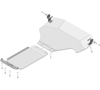 Алюминиевая защита ООО Трио Сервис MOTODOR 5 мм Д,КПП Subaru XV c 2011 32228