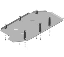 Алюминиевая защита ООО Трио Сервис MOTODOR 5 мм Б VW Multivan 32708