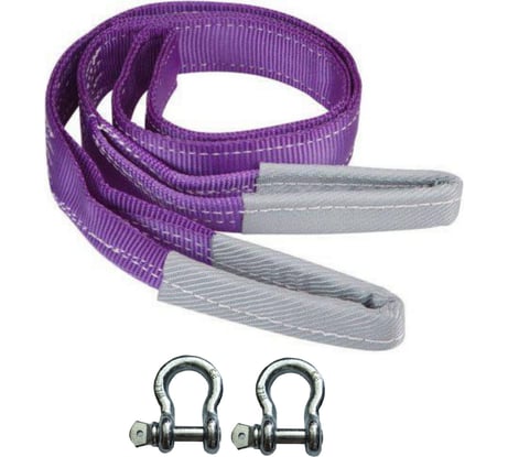 Трос буксировочный текстильный КанТраст 6 т 5 м скоба-скоба артикул tbt65000ss