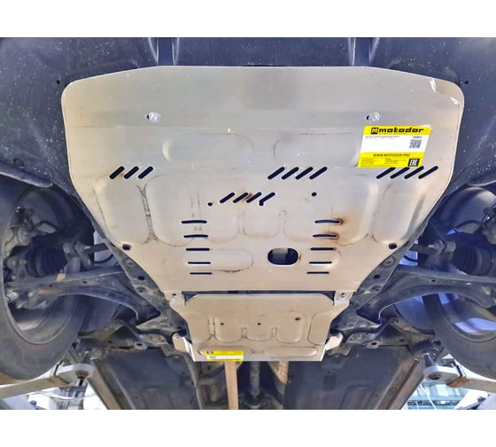 Алюминиевая защита ООО Трио Сервис MOTODOR 4 мм Д, КПП Kia Sorento, Hyundai Tucson, Santa Fe 340901