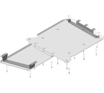 Алюминиевая защита ООО Трио Сервис MOTODOR 5 мм Д, КПП Jaguar F-Pace 35803