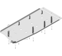 Алюминиевая защита ООО Трио Сервис MOTODOR 5 мм Б Volkswagen Т6.1 Long 32721