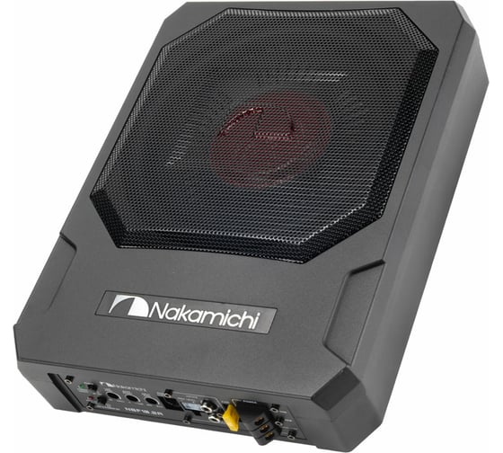 Активный плоский сабвуфер NAKAMICHI 10", алюминиевый корпус, 150 Вт номинальная мощность, 900 Вт максимальная мощность NBF10.2A NAK-NBF10.2A