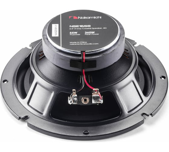 3-х полосная коаксиальная акустика NAKAMICHI 6.5", Peak Power 360 Вт, 55 Вт/пара NSE-1658 NAK-NSE-1658