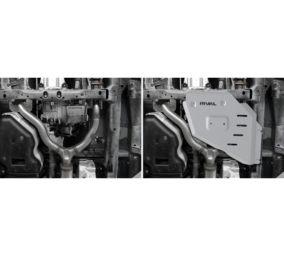 Защита Rival алюминиевая, 6 мм, skid plate, для Toyota LC300 transfer case V-3.5; 4.0; 3.3TD 2333.9553.1.6