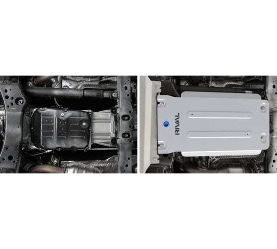 Защита Rival алюминиевая, 6 мм, skid plate, для Toyota LC300 (gearbox) (V-3.5; 4.0; 3.3TD) + крепеж 2333.9552.1.6
