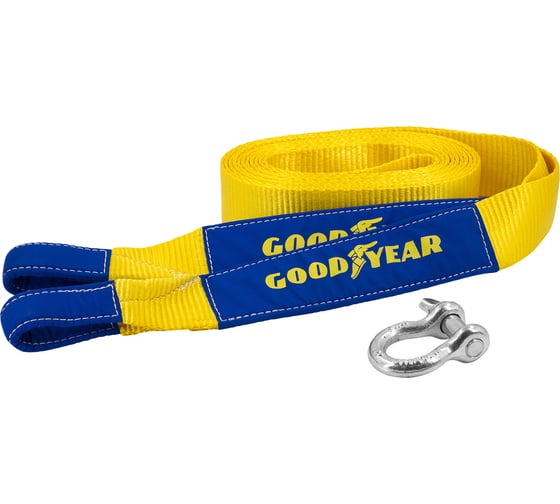 Динамическая стропа Goodyear рывковая, с шаклом, 10 тонн, 8 метров GY004013
